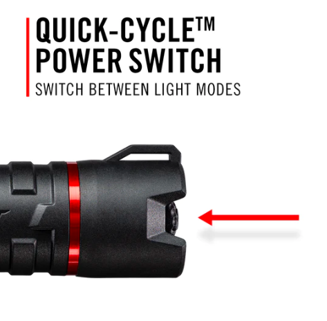 Taschenlampe Polysteel 500R IP68 Dual Power 740 Lumen