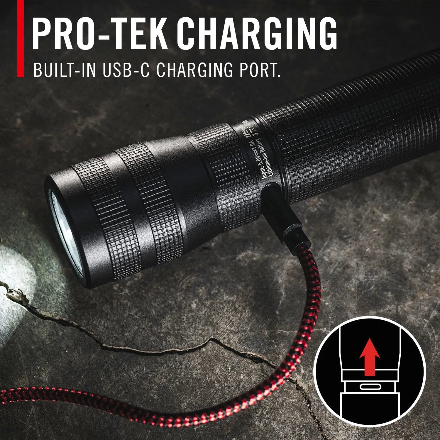 G60R Handlampe IP 67 - aufladbar