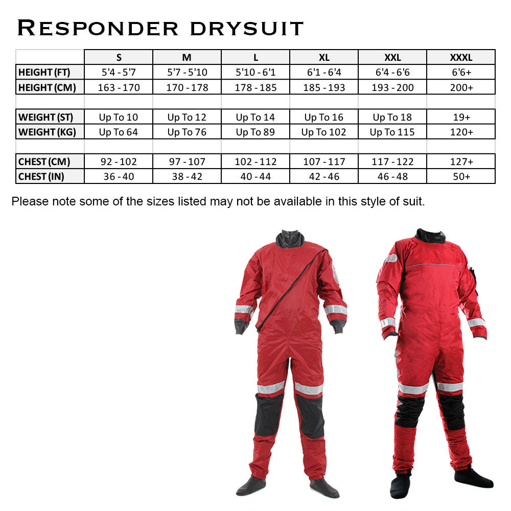 Trockenanzug Responder für Feuerwehr & Ufersuche