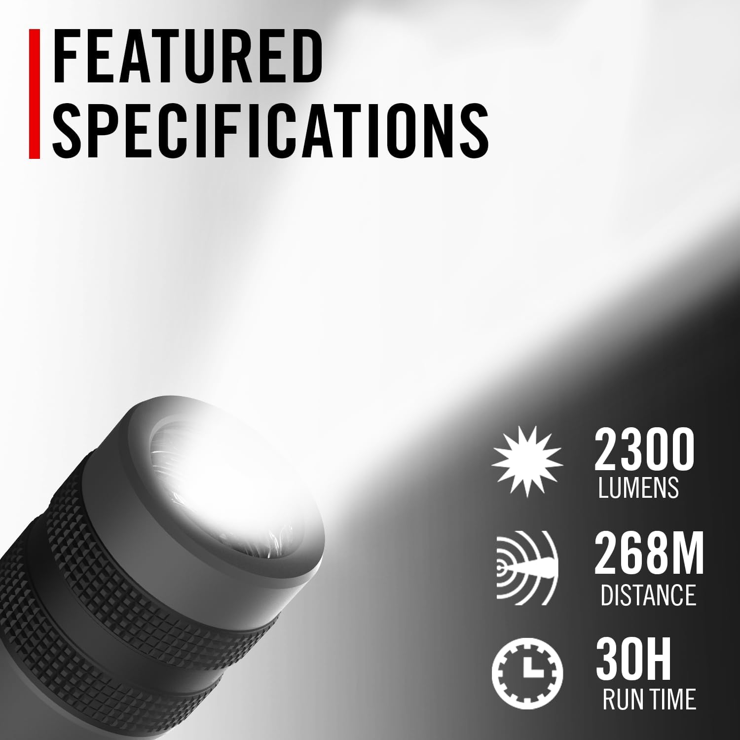 TASCHENLAMPE GX30 - 2300 LUMEN -  IP67