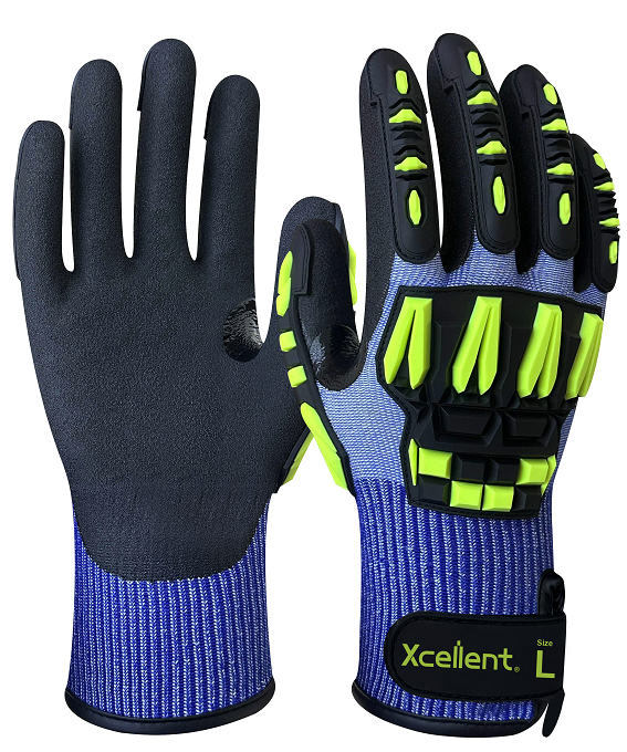 Xcellent GLOVINATOR PRO X-017 THL-Handschuh mit Schnittschutzklasse F, griffiger Innenhandbeschichtung und flexiblem Aufprallschutz auf dem Handrücken. Professioneller Feuerwehrhandschuh für technische Hilfeleistung, Rettungsdienst, THW und Katastrophenschutzeinsätze mit hohen Anforderungen an Schutz und Fingerfertigkeit.