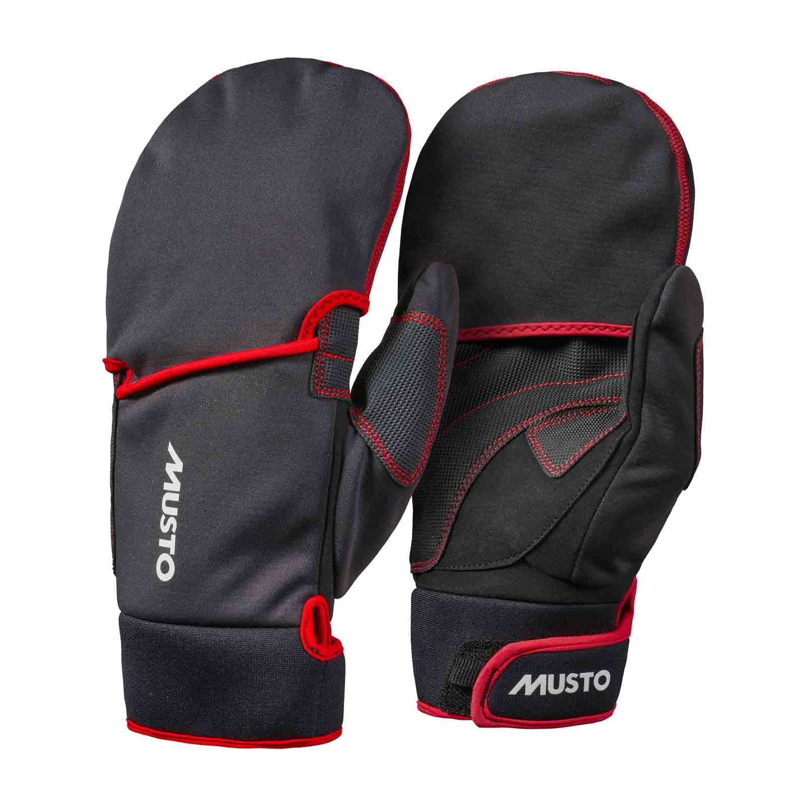Musto Neopren-Fäustlinge mit wärmeisolierender Konstruktion und griffiger Innenhand für Segeln, Wasserrettung, Bootsdienst, Paddelsport und Einsätze bei kalten Witterungs- und Kaltwasserbedingungen.