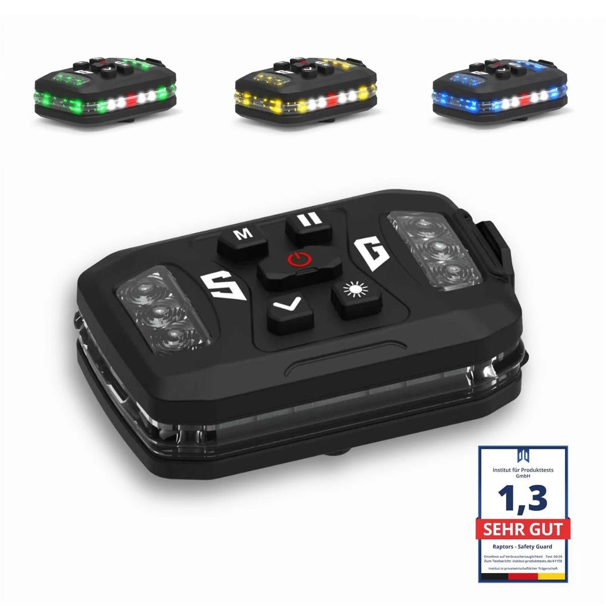 Raptors Safety Guard – LED Sicherheitslicht für Feuerwehr & Outdoor