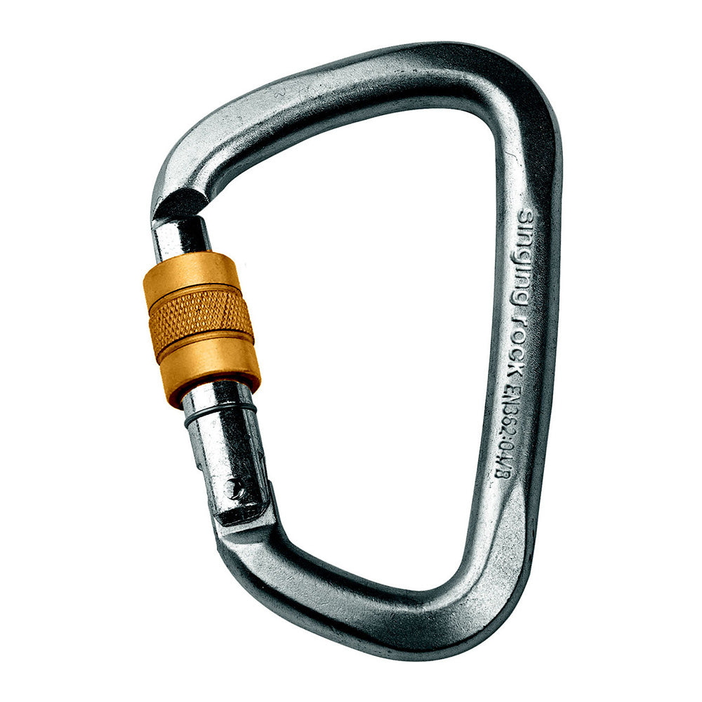 STAHLKARABINER D SCREW